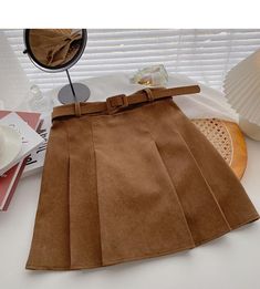 Style: commuting Size: S M L Color: coffee, black, gray, Khaki Skirt Casual, Fishtail Skirt, Coffee Black, Color Coffee, Pleated Shorts, Casual Skirts, Casual Skirt, A Line Skirt, A Line Skirts