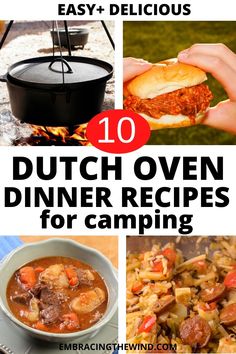 the top 10 dutch oven dinner recipes for camping