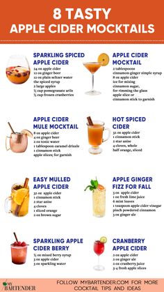 Apple Cider Mocktails Autumn Drinks, Drinks Nonalcoholic, Best Apple Cider, Cider Drinks, Christmas Home Decor Ideas, Alcohol Free Drinks, Drink Recipes Nonalcoholic, Spiced Apple Cider, Christmas Homemade