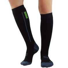 PRICES MAY VARY. Graduated Compression: There is more compression in the ankle area and less in the calf area, helping to promote blood flow by pushing the blood back to the heart through the veins. This prevents cramping and swelling, and also helps to improve muscle recovery time, as muscles receive the greater amount of oxygenated blood they need to recover. Use while running or working out to take your sport to the next level. Made in Italy, Extra-Durable, and Lightweight: The Featherweight Supportive Compression Socks With Breathability, Sporty Compression Breathable Socks, Calf Strain, Sports Compression Socks, Calf Cramps, Black Compression Breathable Knee-high Socks, Supportive Compression Socks, Breathable, Shin Splints, The Shins