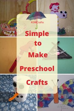 simple to make preschool crafts for kids