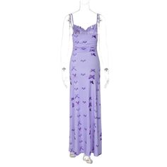 Please refer to our sizing chart for a guideline when choosing a size. 5 business days order processing time. 90% polyester 10% spandex Fitted Ruched Maxi Dress With Spaghetti Straps, Purple Fitted Maxi Dress With Spaghetti Straps, Fitted Purple Maxi Dress With Spaghetti Straps, Trendy Fitted Maxi Dress With Spaghetti Straps, Trendy Fitted Spaghetti Strap Maxi Dress, Purple Ruched Maxi Dress, Trendy Fitted Floral Print Maxi Dress, Trendy Fitted Maxi Dress With Floral Print, Fitted Floral Print Trendy Maxi Dress