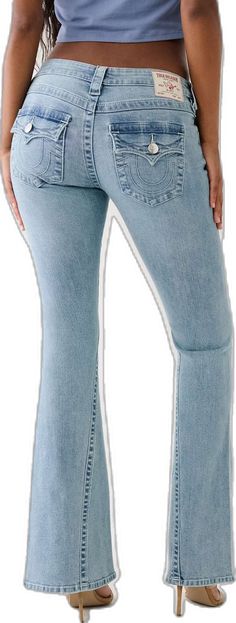 Classic Mid-rise Faded Flare Jeans, Classic Faded Mid-rise Flare Jeans, Mid-rise Faded Flare Jeans, Womens Flare Jeans, Low Rise Flare Jeans, Jeans Brands, True Religion, Flare Jeans, Low Rise