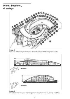 an architectural plan for a bridge that has been constructed in the shape of a circle