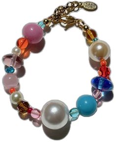 Multicolor Adjustable Pearl Bracelets, Adjustable Multicolor Pearl Bracelets, Adjustable Multicolor Pearl Jewelry, Colorful Bracelet, Pearls Bracelet, Handle With Care, Super Chunky, Tutti Frutti, Glass Beads