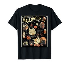 PRICES MAY VARY. Perfect presents for birthday, Halloween or anytime for anyone who loves the horror, creepy feeling! Great design for those who love the legends about ghosts and witches, skull, ghost, pumpkin, haunted castle. If you're looking for creepy costumes to trick or treating on All Hallows Eve, Day of the Dead, All Souls Day, Halloween Party , Ghoulish Theme Party for haunted castle, horror fans. This tee is for you. Lightweight, Classic fit, Double-needle sleeve and bottom hem Presents For Birthday, Souls Day, Skull Ghost, Creepy Costumes, Pumpkin Cat, All Souls Day, Haunted Castle, All Hallows Eve, Halloween Graphic Tees