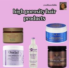 High Porosity Hair Products Type 4, Grow Hair Overnight, Type 4 Natural Hair, Healthy Black Hair, Natural Hair Care Routine, Afro Hair Care, Curly Hair Accessories