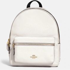 Nwt Coach Pebble Leather Backpack F29004 Large Size Color: Chalk Includes: Interior Zip Pocket Two Interior Slip Pockets Front Zip Pocket Adjustable Shoulder Straps Top Handle No Dust Bag Luxury Casual Coach Backpack, Luxury Coach Casual Backpack, Casual Luxury Coach Backpack, Classic Textured Leather Backpack Bag, White Leather Backpack For Everyday Use, Elegant Soft Leather Backpack, Elegant Soft Leather Backpack For Errands, Luxury Leather Backpack In Cream, Luxury Cream Leather Backpack