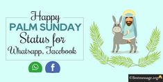 Best Happy Palm Sunday Status Messages For Loved Ones, Palm Sunday, Whatsapp Message, Organic Products, The Palm, Loved Ones