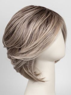 In Charge by Raquel Welch | Synthetic Wig – Wigs.com Grey Brown Hair, Layered Wig, Stacked Bob, Blonde With Dark Roots, Honey Blonde Highlights, Light Ash Blonde, Medium Blonde, Short Layered, Cool Blonde