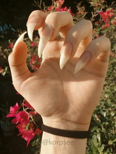 Goth Nails, Body Modification, Body Mods, Almond Nails