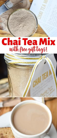 chai tea mix with free gift tags