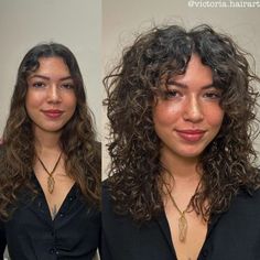 butterfly cut on curly hair Fine Curly Hair Cuts, Curly Angled Bobs, Layered Curly Haircuts, Curly Shag, Curly Shag Haircut, The Right Hairstyles