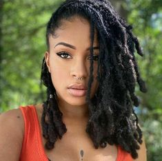 100 Locs, Black Women With Locs, Women With Locs, Dreads Girl, 4c Natural Hair, Try Me, Natural Hair Beauty, Black Hair Care