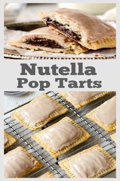 nutella pop tarts with frosting on top