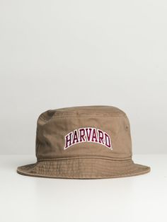 Keep cool from the sun while showing love for your favourite college. This Harvard University bucket hat will be your go-to on game days and beyond. Beige Bucket Hat, Showing Love, Keep Cool, Bucket Hat, The Sun, Baseball Hats, Sun