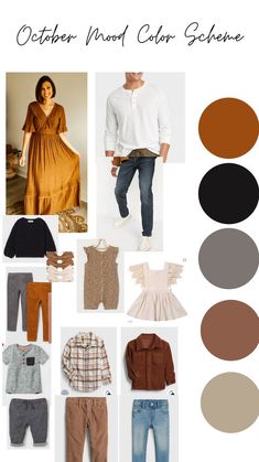 the color scheme for an autumn wardrobe