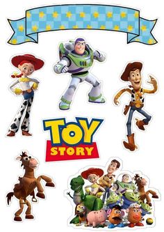 toy story stickers are shown in this image