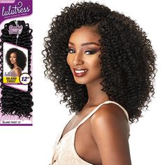 Sensationnel Lulutress Crochet Braid ISLAND TWIST 12" COLOR SHOWN ON MODEL : 2 MATERIAL : SyntheticTYPE : Crochet Braid LENGTH : 12"HEAT SAFE : DESCRIPTION : Soft Texture, Natural Luster Long Lasting Natural Curl Easy Styling & Maintenance Affordable Price Lulutress is a refreshing take on a classic item, unrestricted with you in mind. Crochet Hair Styles Freetress, Island Twist, Crochet Braids Twist, Crochet Styles, Curly Crochet Hair Styles, Natural Hair Short Cuts, Crochet Braid Styles, Crochet Braid, Natural Hair Tips