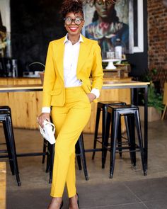 Hope you voted the right way. ✊🏾✊🏾 #saelections2019 Black Women Fashion Fall, Outfits For Winter Women, Formal Uniform, Stylish Black Women, Mother Of The Bride Suits, 90’s Outfits, Spring Attire, Skirt Suits, Corporate Wear