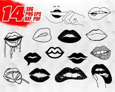 Lips Tattoo Design, Acab Tattoo, Lips Vector, King Crown Tattoo, Kiss Tattoo, Kiss Svg, Kissy Lips, Mouth Tattoo, Kiss Tattoos