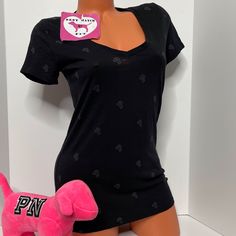 New With Tags Victoria’s Secret Pink T-Shirt Logo Varsity V Neckline V Neck 100% Cotton Size Extra Small No Offers Please Trendy V-neck T-shirt For Night Out, Cotton V-neck Top For Night Out, Black V-neck Loungewear Top, Summer V-neck Tops By Victoria's Secret, Victoria's Secret V-neck Sleep Top, Victoria's Secret Casual V-neck Tops, Victoria's Secret Casual Graphic T-shirt, Pink Tee Shirt, Victoria's Secret Crew Neck T-shirt