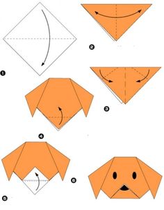 how to make an origami dog