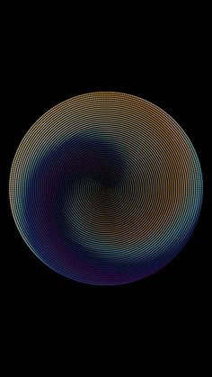 an image of a circular object in the dark with lines coming out of it to form a circle