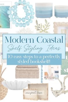 modern coastal style styling ideas 10 easy steps to a perfectly styled bookhelf cover