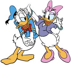 donald duck and daisy duck cartoon characters