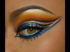 Cleopatra Make-up, Egyptian Make Up, Egyptian Eye Makeup, Extreme Make-up, Cleopatra Makeup, Egyptian Halloween, Angel Goddess, Fantasy Make-up, Egyptian Makeup