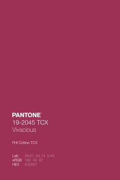 the pantone catalog is shown in pink