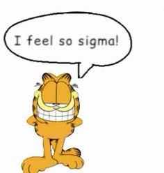 a cartoon cat with a speech bubble saying i feel so signal