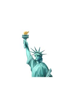 the statue of liberty is holding a banana