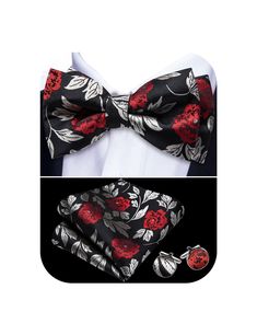 PRICES MAY VARY. Set - 1* Pre-Tied Bow Tie; 1*Pocket Square; 1 Pair*Cufflinks.YOHOWA has more than 1,500+ styles of BOWTIES TIES waiting for your choice,please click the brand name"YOHOWA". Size - Bow Tie: 4.7*2.4inches(12*6cm); Handkerchief: 9*9inches(23*23cm); Cufflink Diameter:0.55 inches/1.4cm Material and Craft - finest 1600 Stitches jacquard woven silk microfiber which is durable, non-deform and soft The envy of every gentlemen - Hand-made silk woven bow tie. We've finished it off with sil Elegant Multicolor Formal Sets, Classic Party Sets With Ties, Elegant Multicolor Sets For Gift, Elegant Multicolor Sets For Gifts, Elegant Multicolor Sets As Gift, Elegant Multicolor Sets As A Gift, Red Pocket Square For Wedding, Red Formal Ties With Decorative Bow, Luxury Men's Bow Tie With Decorative Bow