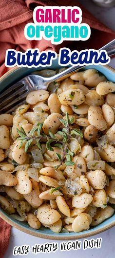 Garlic Oregano Butter Beans - Sweet CS Designs.