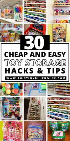 the top ten toys storage hacks and tips for kids to use in their playroom