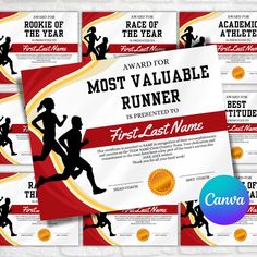 several awards for the most valuable runner