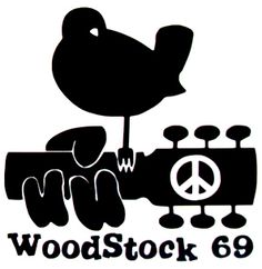 Woodstock 69 Woodstock 1969 Hippies, Woodstock Logo, Woodstock '99, Hippie Things, Memorial Design, Woodstock Charlie Brown, Hippie Crafts, Vinyl Window Decals