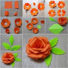 how to make an origami rose with paper - step by step instructions and pictures