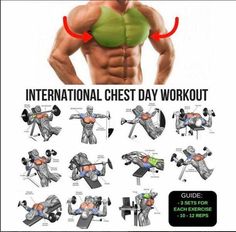 the instructions for how to do chest workout