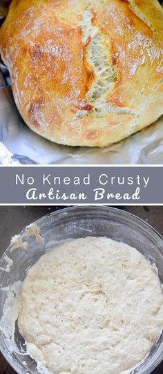 no knead crusts are needed to make an artisan bread recipe in minutes