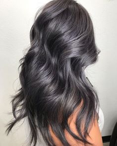 Dark Mushroom Brown Hair, Ash Black Hair Color, Dark Mushroom Brown Hair Color, Ash Black Hair, Mushroom Brown Hair Color, Charcoal Grey Hair, Dark Grey Hair Color, Dark Silver Hair, Black Hair Color Ideas