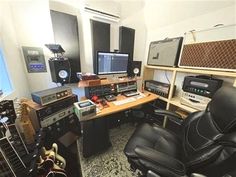 a room filled with lots of musical equipment