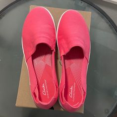 Size 12w Color Coral Brilliant Casual Pink Slip-on Sneakers With Round Toe, Low-top Comfortable Pink Walking Shoes, Comfortable Low-top Pink Walking Shoes, Comfortable Pink Low-top Walking Shoes, Casual Pink Flat Slip-ons, Comfortable Pink Flat Slip-ons, Comfortable Pink Slip-on Walking Shoes, Pink Round Toe Slip-ons, Pink Flat Slip-on Sneakers