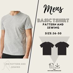 the basic t - shirt sewing pattern is easy to sew