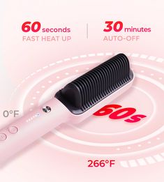 TYMO RING-PINK Hair Straightner Comb | Tymo Beauty Burnt Hair Smell, Tymo Hair Straightener Brush, Tymo Hair, Really Curly Hair, Learn Yoga Poses, Hair Straightener Brush, Burnt Hair, Best Hair Straightener, Straightener Brush