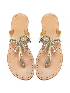 Monrovia  Women's Crystal  with Rhinestone Bohemia Flip Flops Summer Beach T-Strap Flat Sandals

Flat dress sandals and sparkling jeweled design make you more charming and comfortable when you walk.Best chioce forare prefect for Indoor, Outdoor, Vacation, Party, Leisure, Casual, Daily walking , Shopping, Tourism, Driving, Travel, and etc. Perfect    choice to pair with any causal assemble.

 Please read the following size sheet carefully:

US: 6 =  Foot Length: 23cm/9.1"

US: 7 =  Foot Length: 2 Summer Vacation Sandals With Rhinestones, Toe Post Sandals For Party And Beach Season, Toe Post Sandals For Beach Party, Toe Post Sandals With Rhinestones For Summer, Party Sandals With Single Toe Strap For Beach Season, Bedazzled Open Toe Wedding Sandals, Bedazzled Open Toe Sandals For Wedding, Embellished Sandals For Beach Party, Embellished Sandals For Beach Season Parties