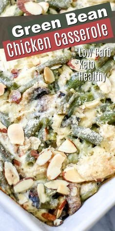 green bean chicken casserole with low carb and ketchup