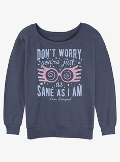 Lightweight french terry sweatshirt65% Cotton  35% PolyesterWash cold; dry lowImportedListed in women's sizes Harry Potter Sweater, Luna Girl, Long Sleeve Smock Dress, Plus Size Disney, Slouchy Sweatshirt, Her Universe, Jersey Jacket, Cardigan Sweater Dress, Tie Dye Hoodie